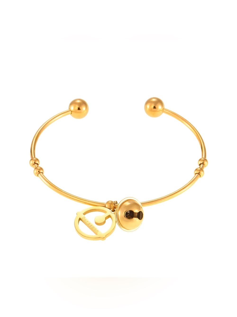 Gold-Tone Women's Charm Cuff Bracelet - Designer Style